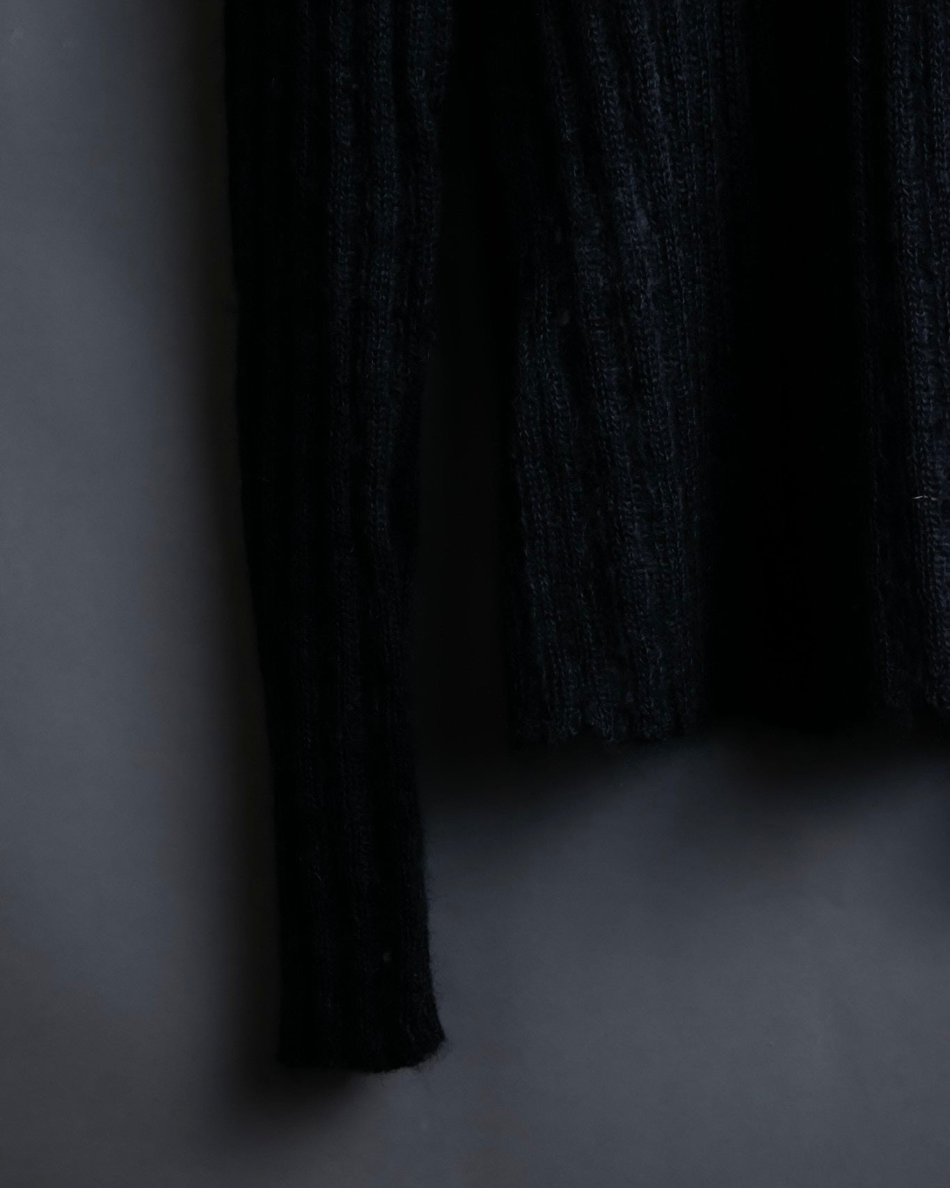 "FENDI" Hair fringe sheer combination summer knit