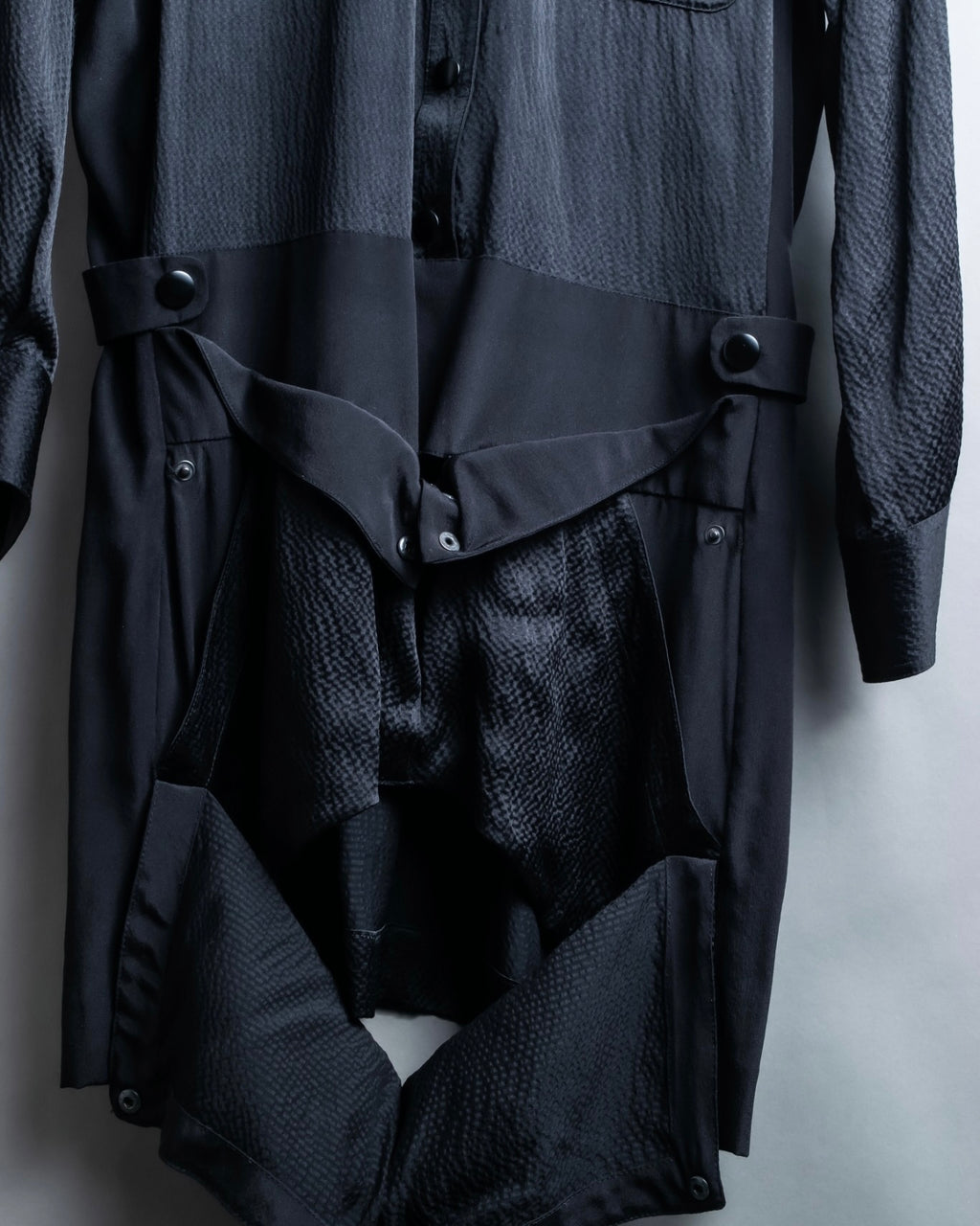 "BALENCIAGA" Trench design silk dress