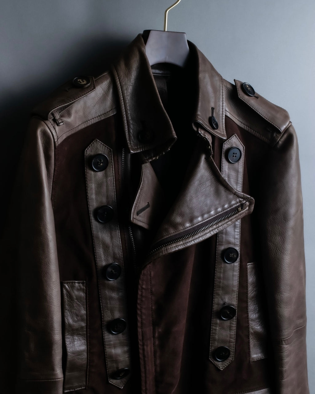 00's dal zip napoleon leather jacket