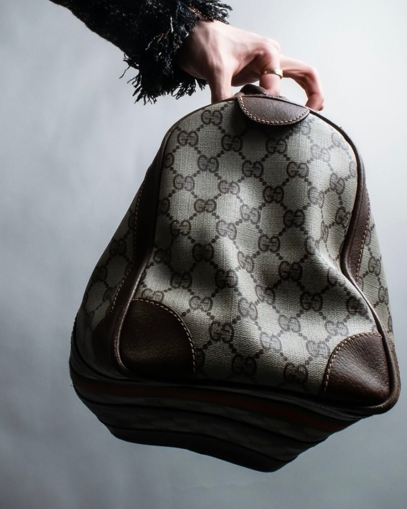"OLD GUCCI" GG plus shelly line handbag