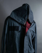 "LANVIN paris" mint condition silk blend double zip spring coat