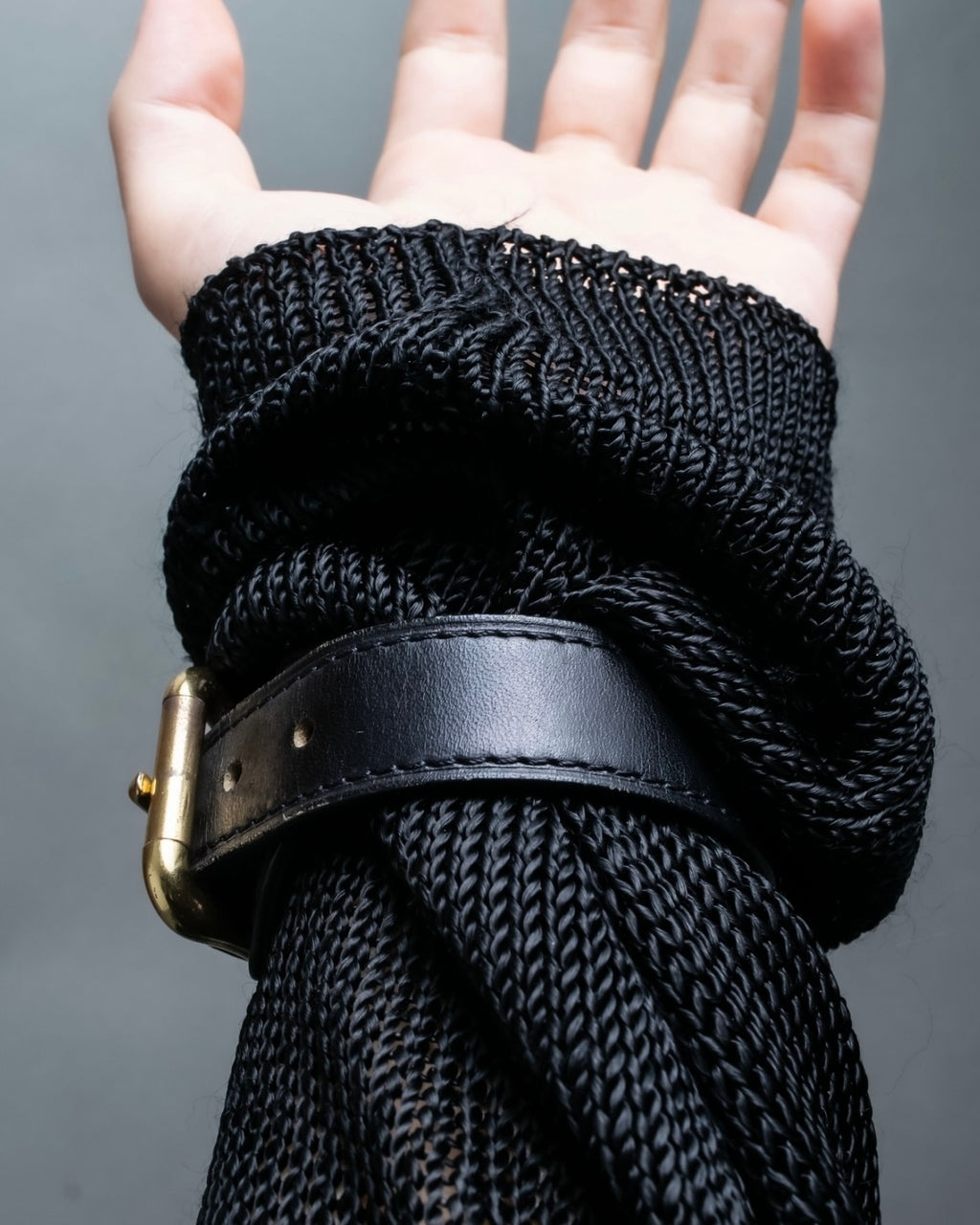 "Louis Vuitton" Belt motif leather bangle