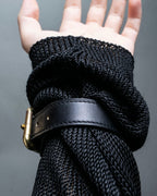 "Louis Vuitton" Belt motif leather bangle