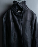 Vintage Leather x CORDUROY combination trench coat