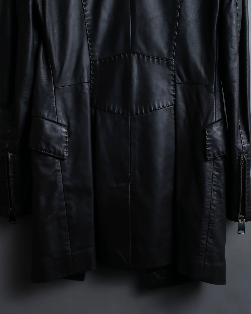 "Emporio Armani" leather stitch special design jacket