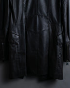 "Emporio Armani" leather stitch special design jacket