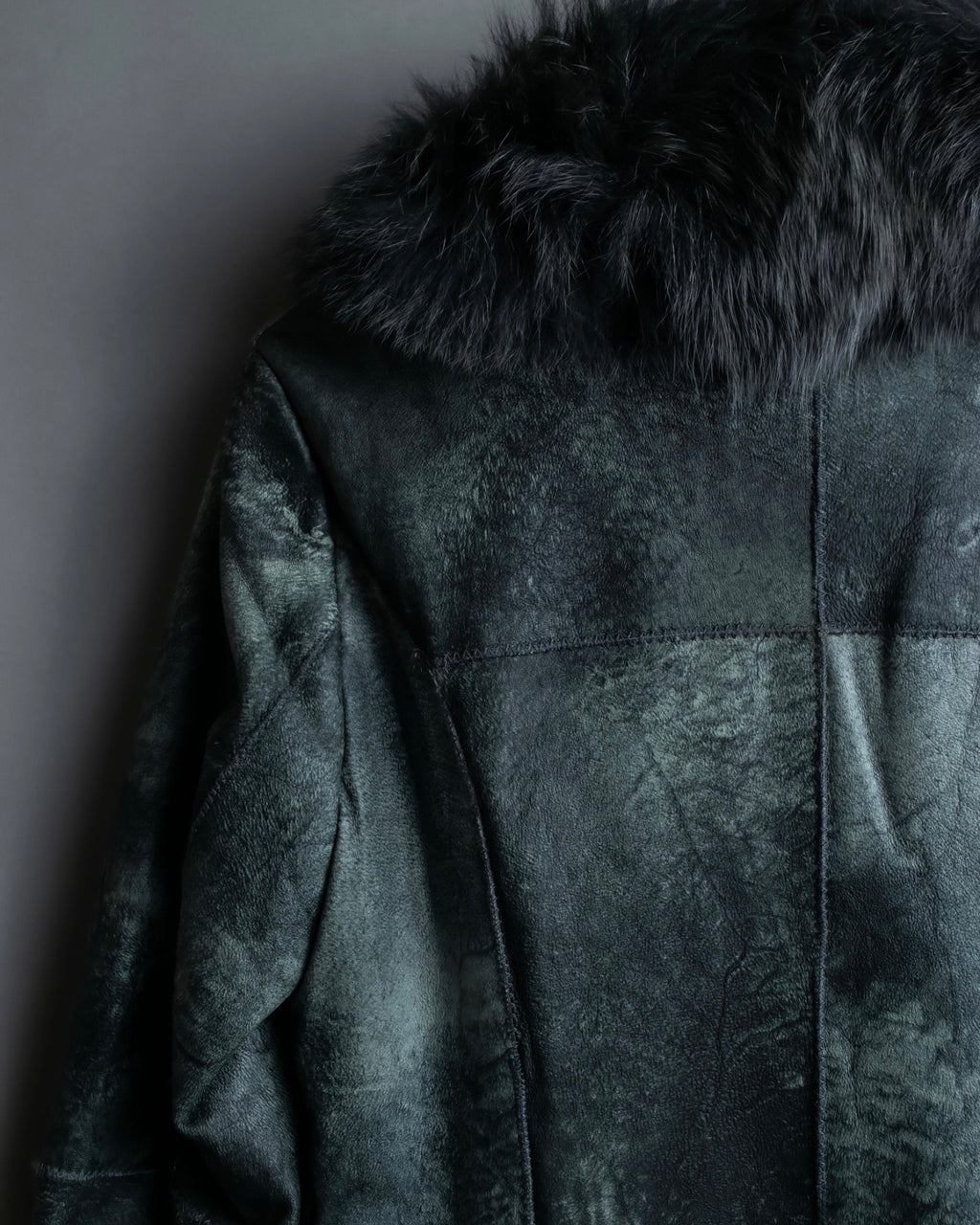 Vintage Rabbit & Fox Real Fur Coat