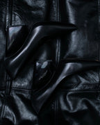 "CELINE" clear heel leather shoes