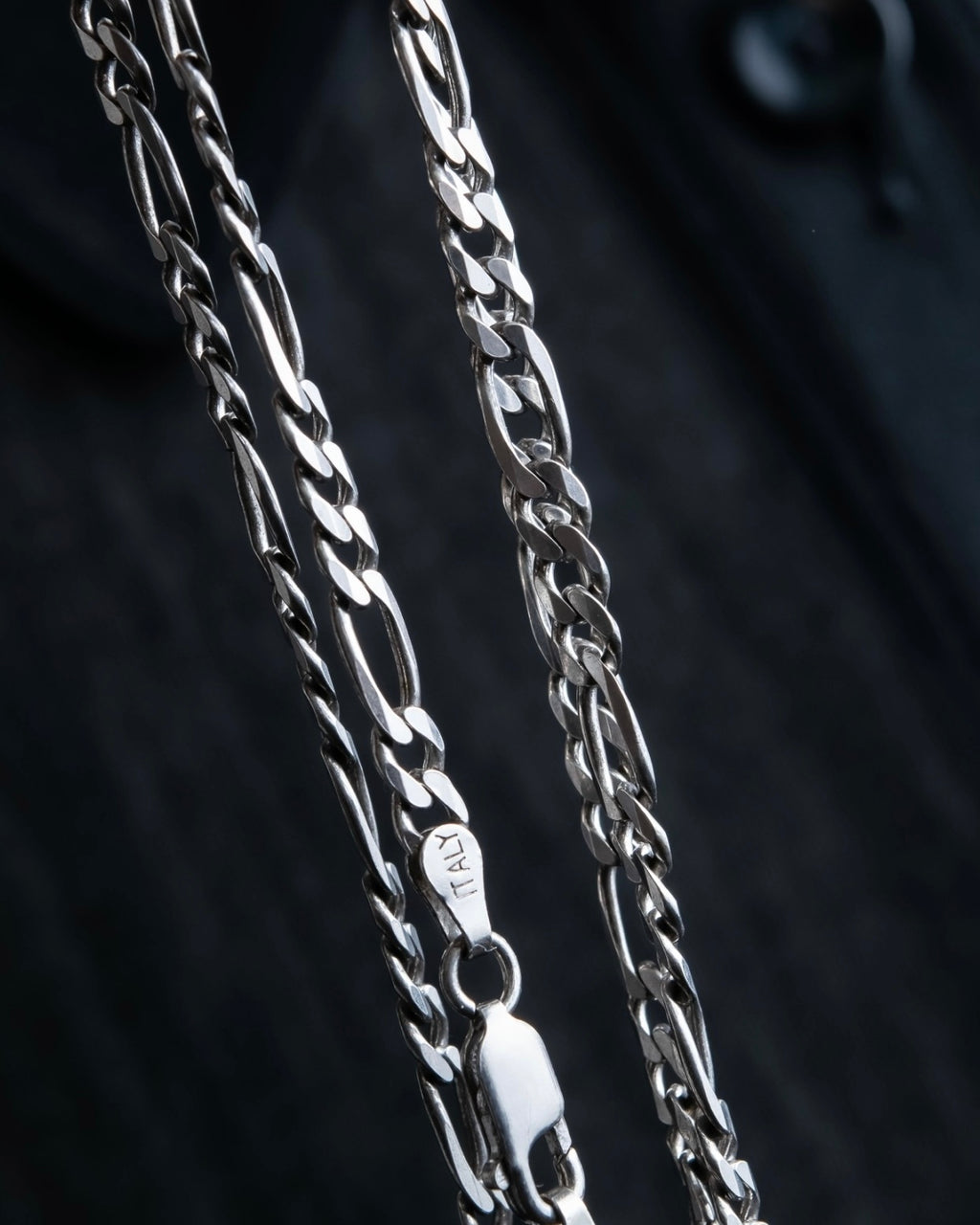 "Cartier" 925 silver logo motif necklace