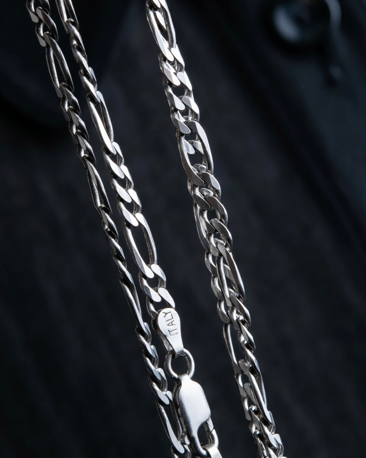 "Cartier" 925 silver logo motif necklace