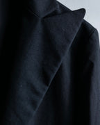 "Yohji Yamamoto +NOIR" Single high slit beautiful tailored jacket