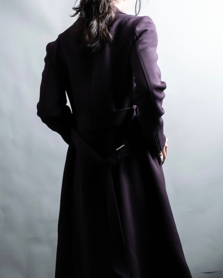 "GIANFRANCO FERRE white" riders design double zip coat