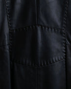 "Emporio Armani" leather stitch special design jacket