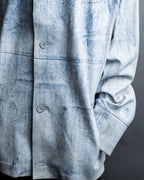 "CRISTIANO di THIENE"Crack design white leather jacket