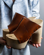 "Maison Margiela 20SS" Tabi platform wood sole sandals