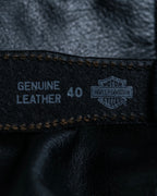 HARLEY-DAVIDSON Genuine Leather Silver Detail Belt