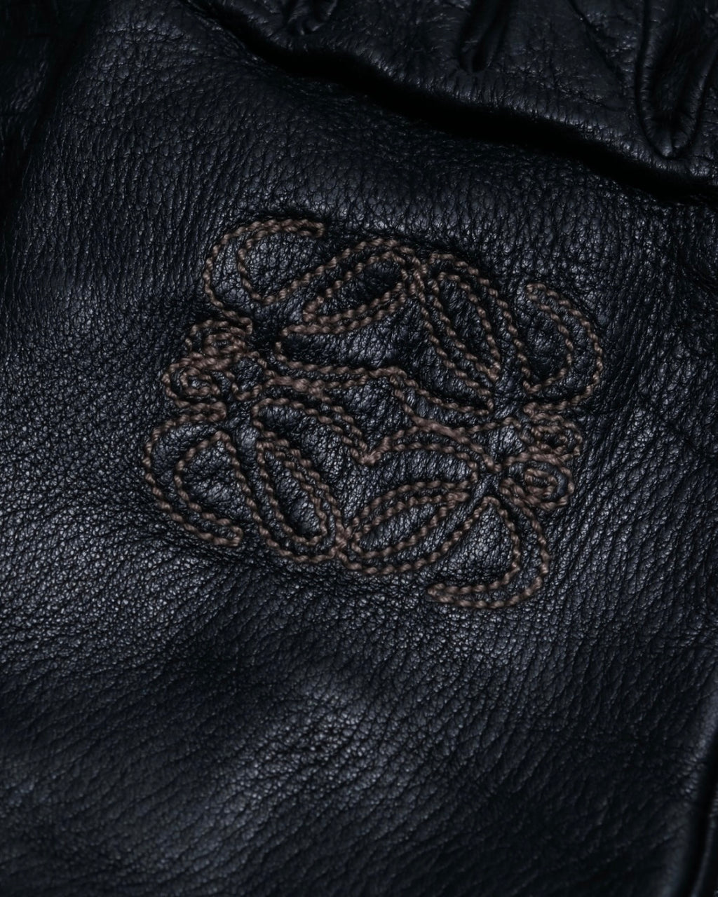 "LOEWE" embroidered leather gloves