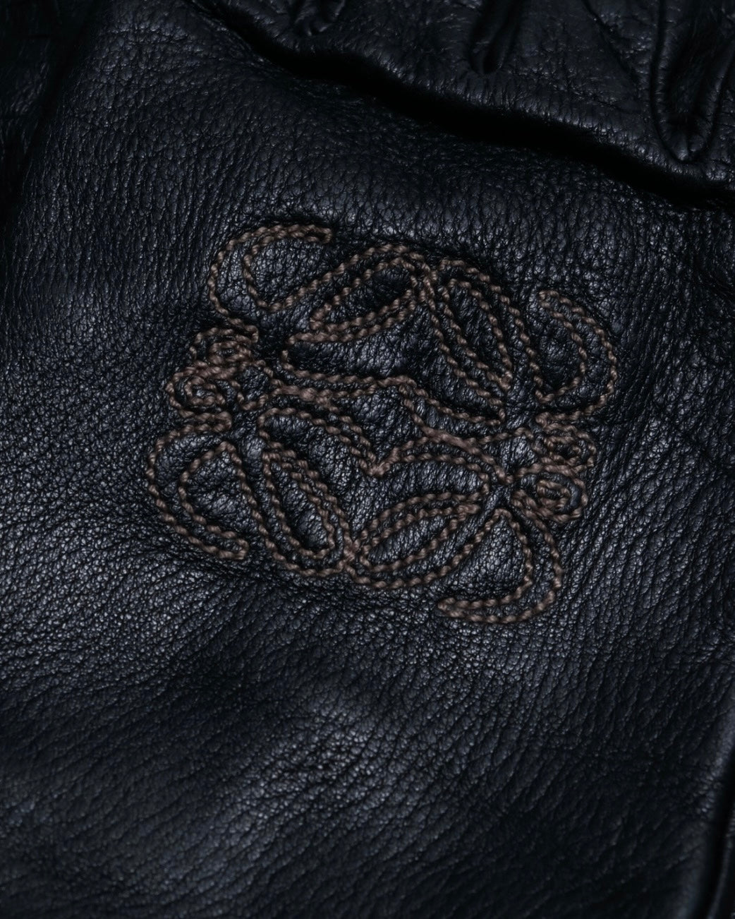 "LOEWE" embroidered leather gloves