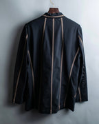 "ISSEY MIYAKE" Beautiful line sheer tailored jacket
