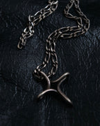 “Tiffany&Co”twisted cross designed silver 925 necklace