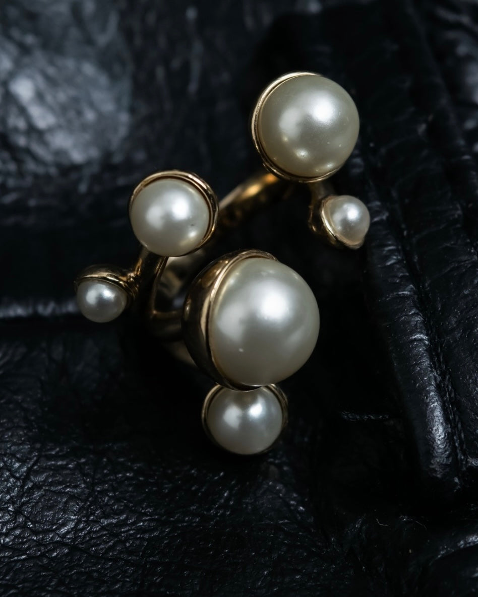 "Dior" pearl tree design ring