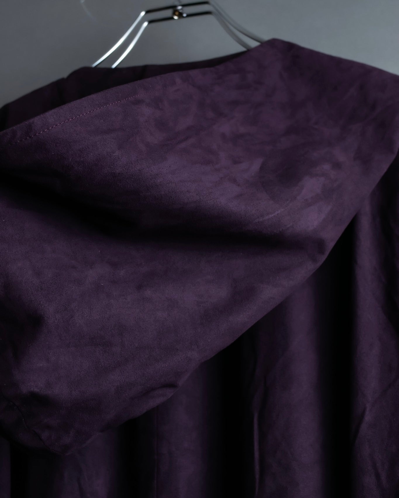 "80s Yves Saint Lauren" Oversized hooded spring coat