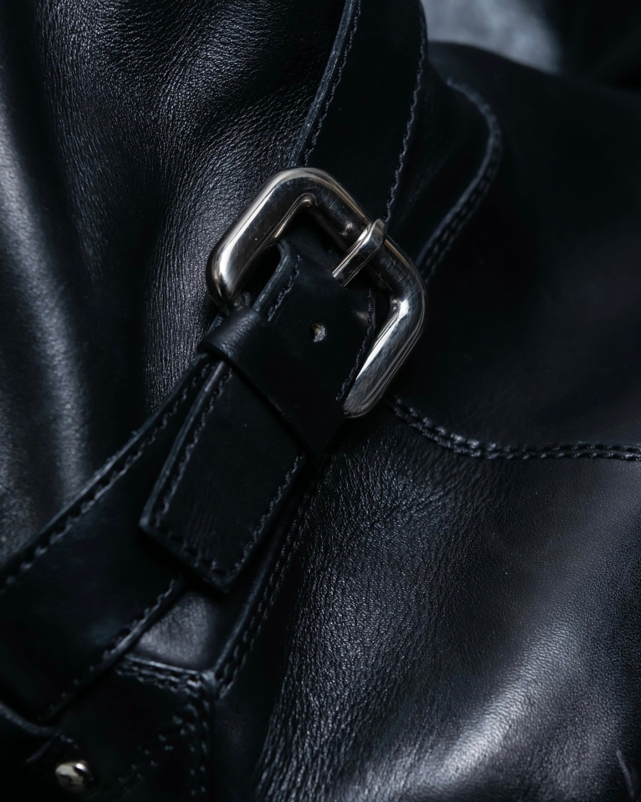 "PRADA" engineered leather boots