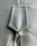 "Maurizio Pecoraro" gather sleeves glossy silver spring coat