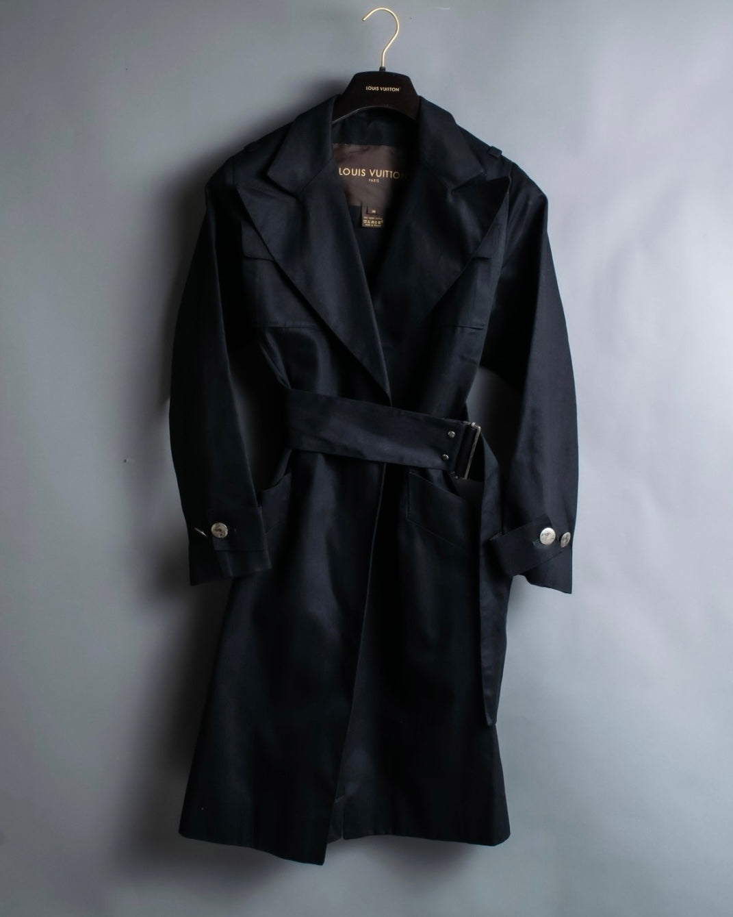 "Louis Vuitton" Peak lapel cotton coat