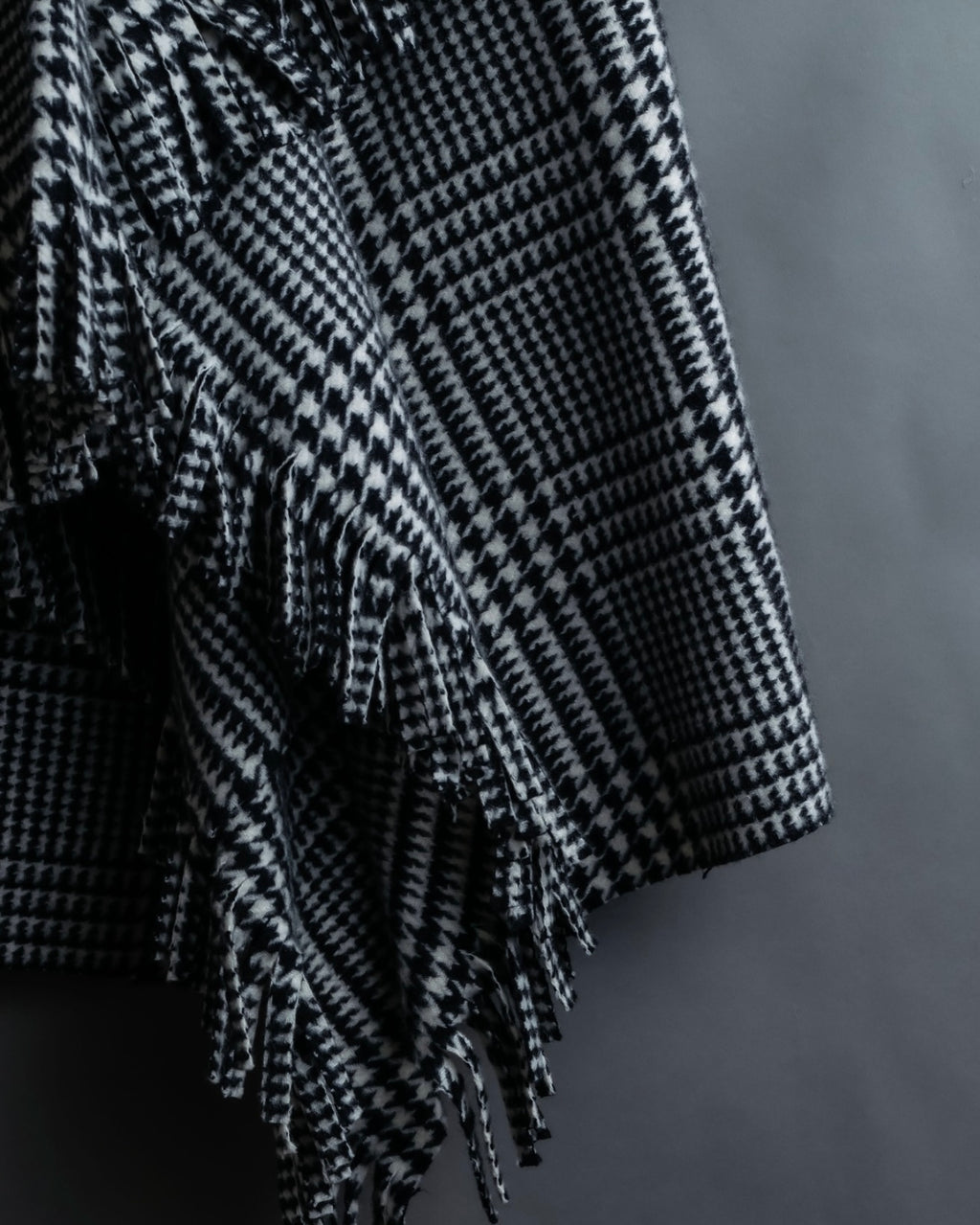 “BALENCIAGA  18AW” Virgin wool  plaid wrapped skirt