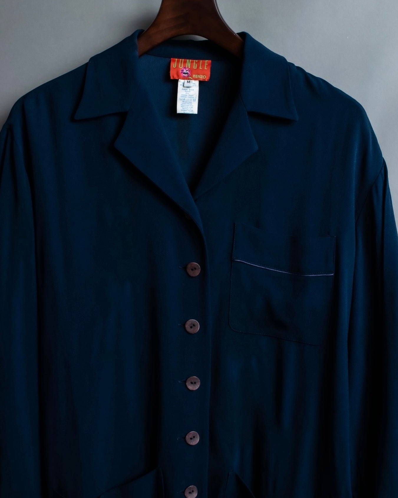 "KENZO" Beautiful draped pajama shirt