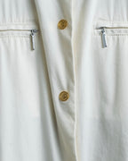 "GUCCI" zip pocket designed gold buttons shirt