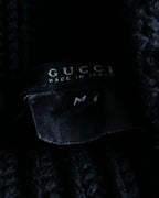 "GUCCI" Oversized high neck design rib knit