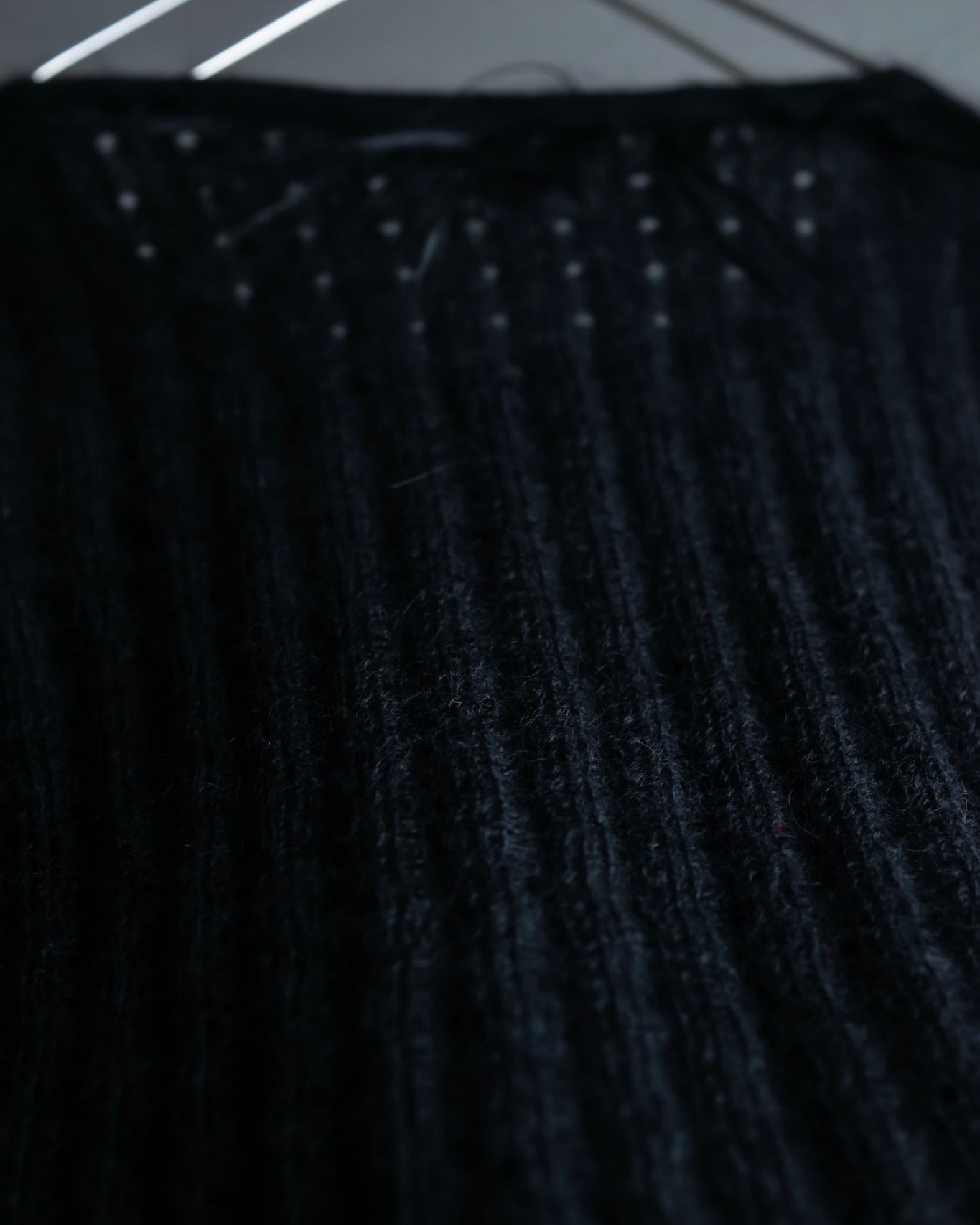 "FENDI" Hair fringe sheer combination summer knit