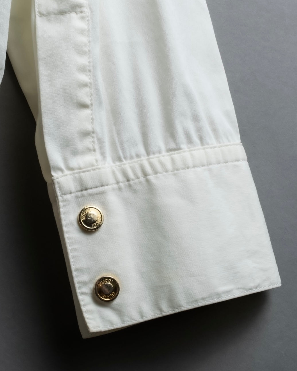 "GUCCI" zip pocket designed gold buttons shirt