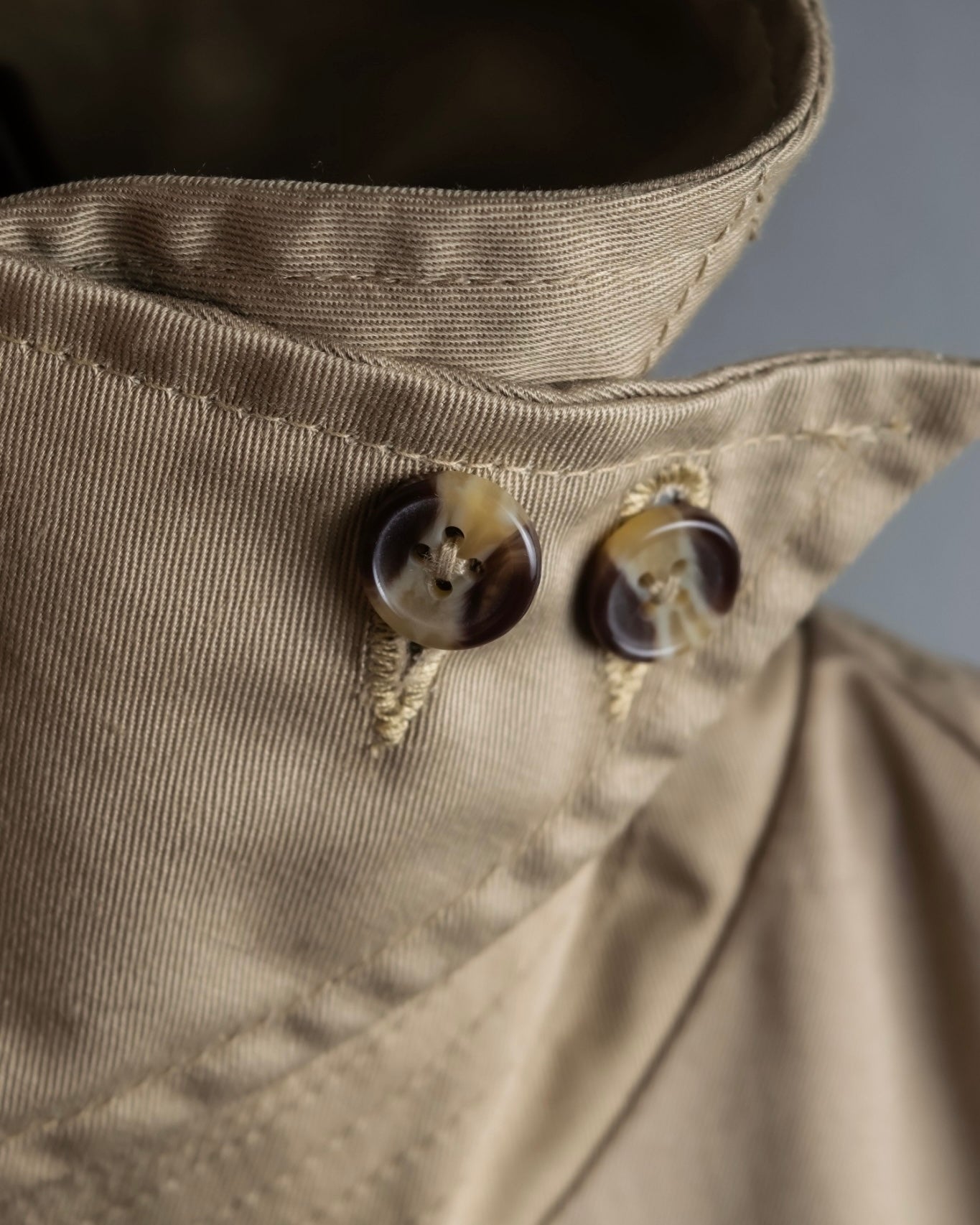 "SEEALL" patchwork designed maxi trench coat