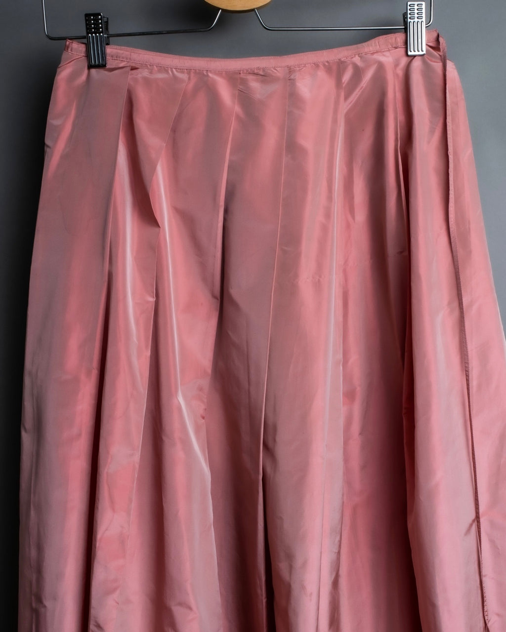 Pink Silky Flare Skirt