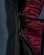 "LANVIN paris" mint condition silk blend double zip spring coat