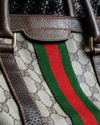 "OLD GUCCI" GG plus shelly line handbag