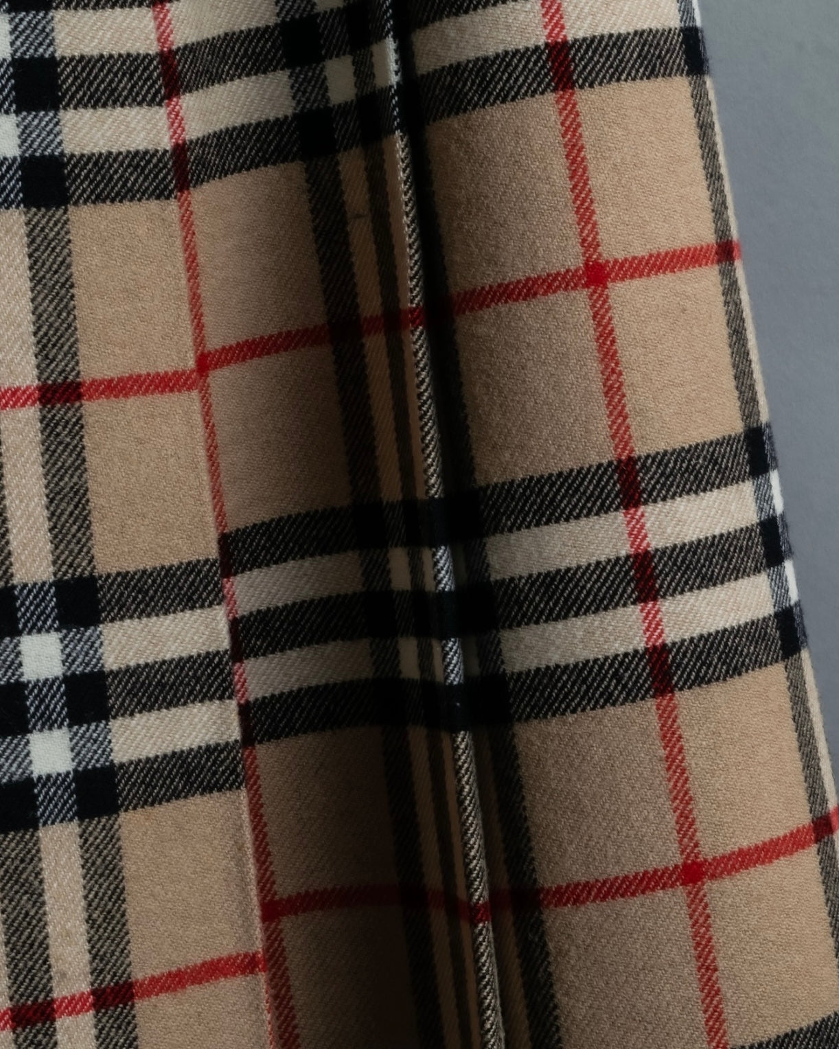 "Burberry's (70-80's)" Nova check side zip pleated skirt