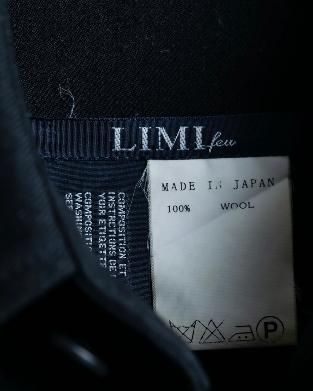 "LIMI feu" body unisex wool dress 