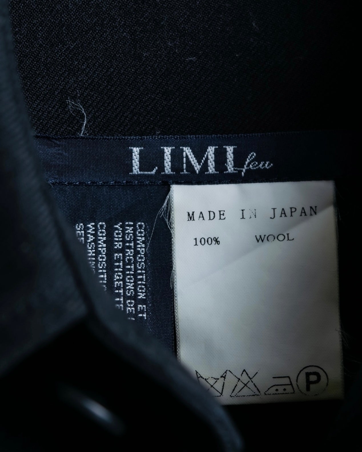 "LIMI feu" body unisex wool dress 