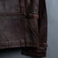 vintage single flight leather jacket