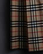 "Burberry's (70-80's)" Nova check side zip pleated skirt