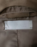 "SEEALL" patchwork designed maxi trench coat