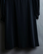 “Karl Lagerfeld” pleats designed stand collar summer dress