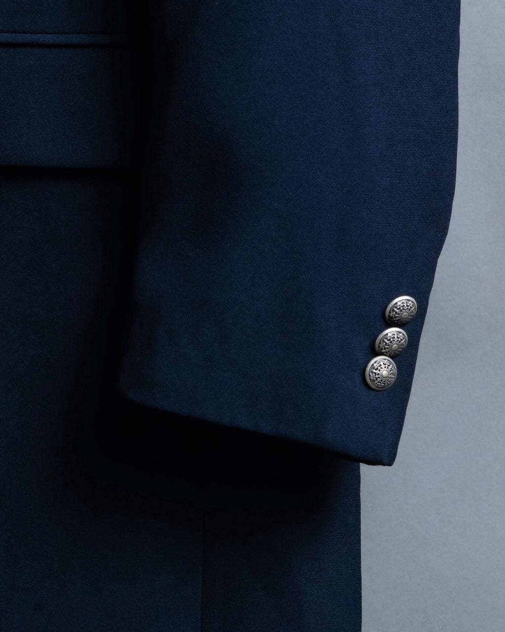 Embroidered oversized jacket coat with vest