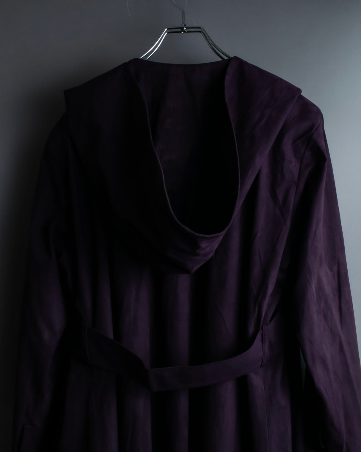 "80s Yves Saint Lauren" Oversized hooded spring coat