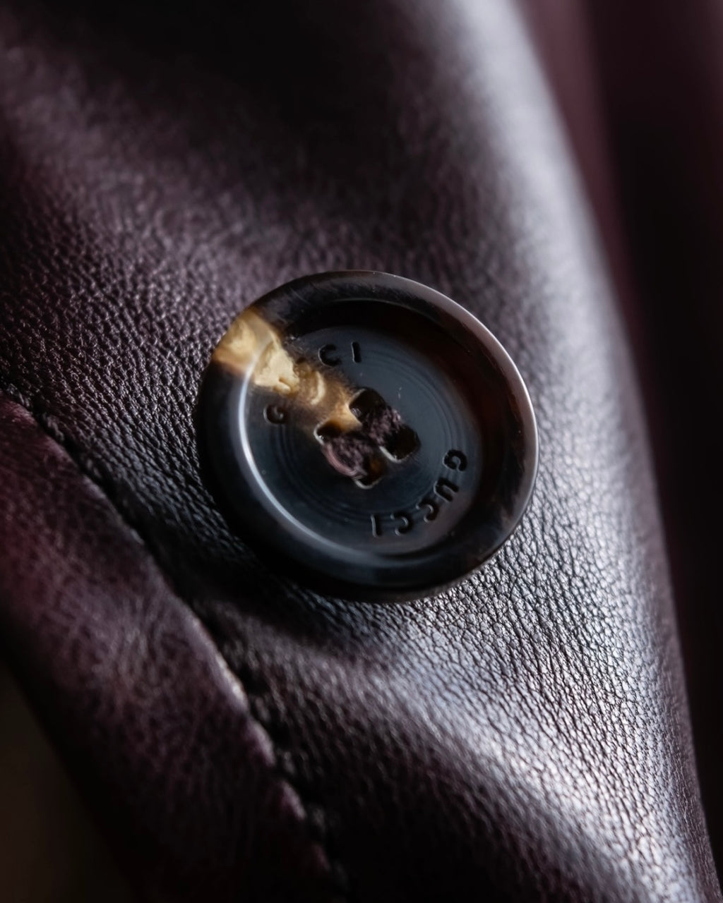 “GUCCI” Beautiful genuine sheep leather jacket