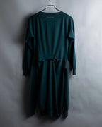 “MM6” docking designed four sleeves long knit